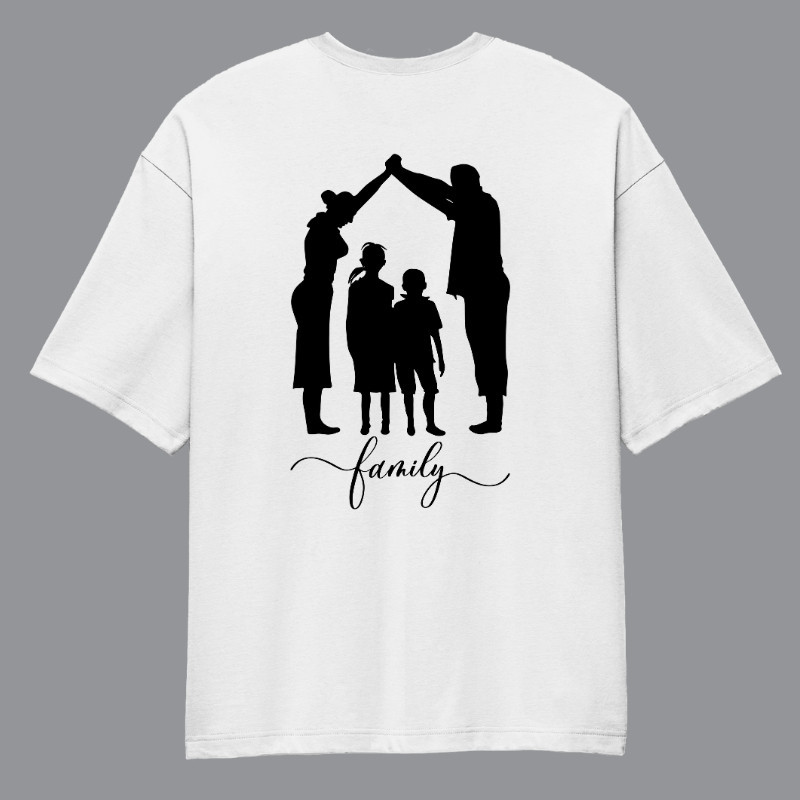Reason Behind Your Happiness Family Oversized T-Shirt