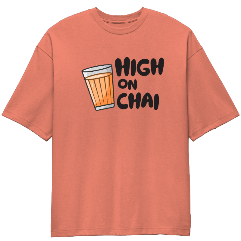 High On Chai Oversized T-Shirt